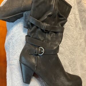 Women's Black Heeled Boots